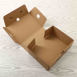 Emballage artisanal pliable, boîte de papier d'emballage kraft