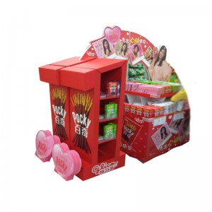 Présentoir brillant de carton de position de compartiment de CMYK pour vendre le jouet d'enfants